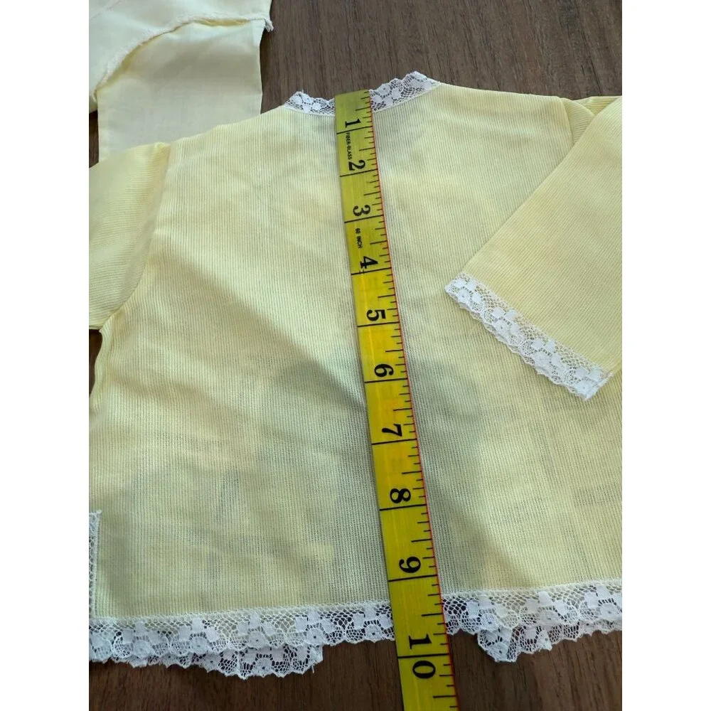 Vintage 70's Handmade Baby Christening Jacket/top w/ blanket.
